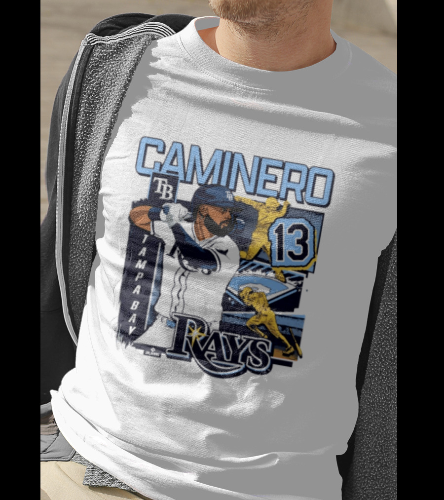 Caminero Tampa Bay Rays 13 Baseball Player T-Shirt
