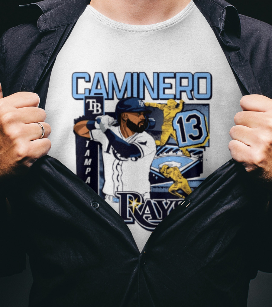 Caminero Tampa Bay Rays 13 Baseball Player T-Shirt
