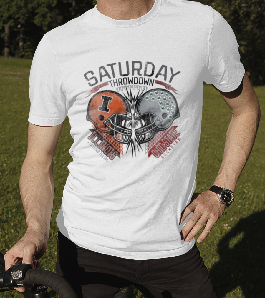 Ohio State Buckeyes Vs Illinois Fighting Illini Football Throwdown September 26 2026 Saturday T-Shirt