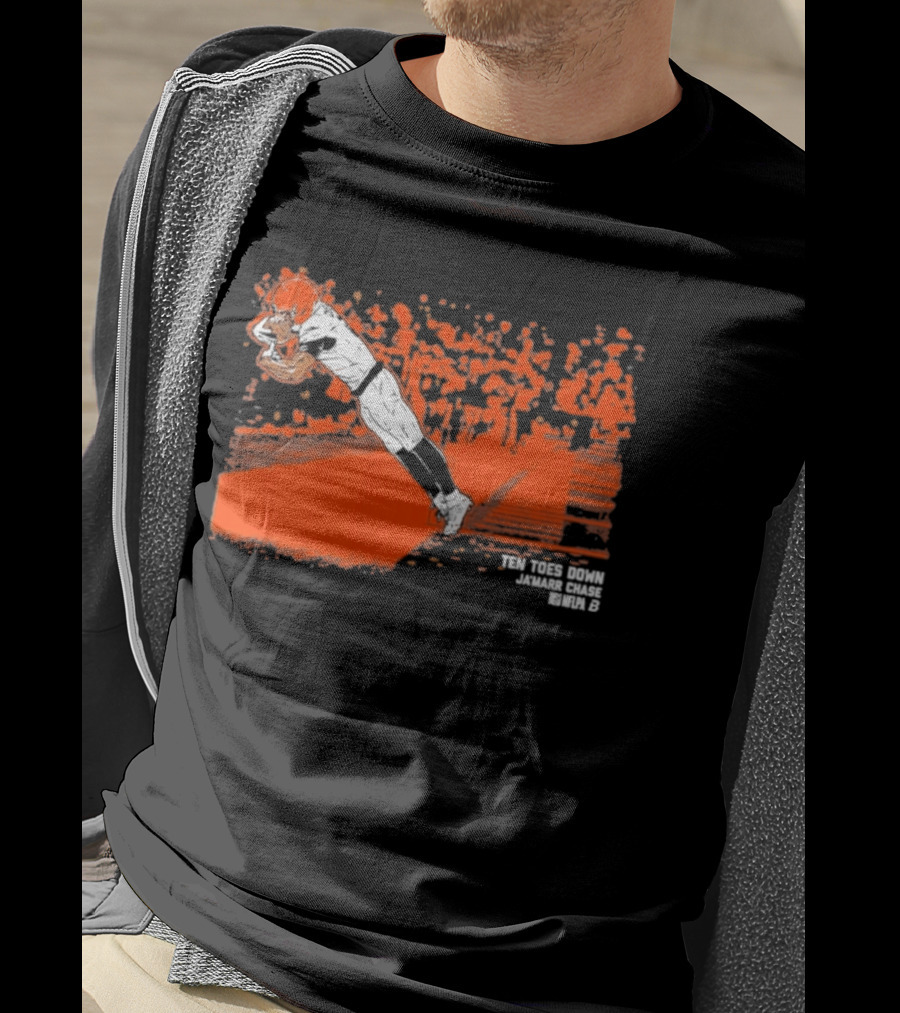 Ja'Marr Chase Ten Toes Down Touchdown Catch T-Shirt