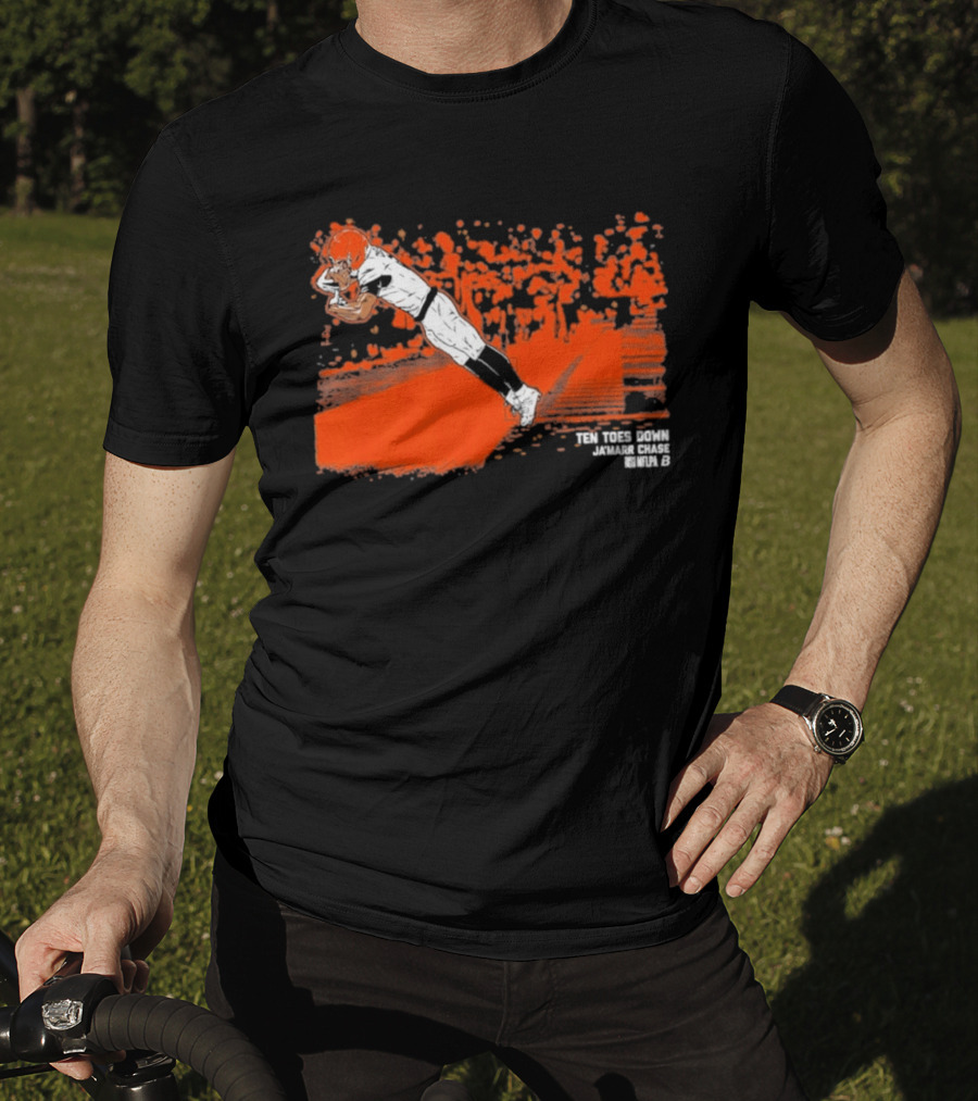 Ja'Marr Chase Ten Toes Down Touchdown Catch T-Shirt