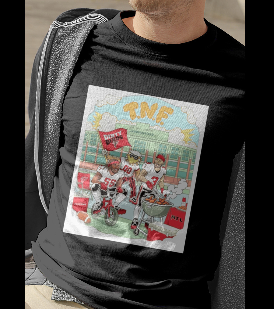Atlanta Falcons Dirty Birds TNF Lambeau Field Tailgate Cooking T-Shirt