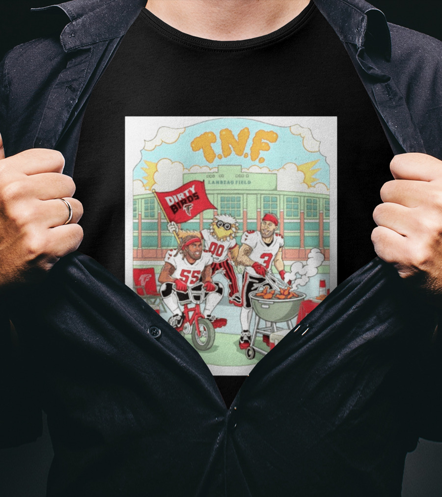 Atlanta Falcons Dirty Birds TNF Lambeau Field Tailgate Cooking T-Shirt