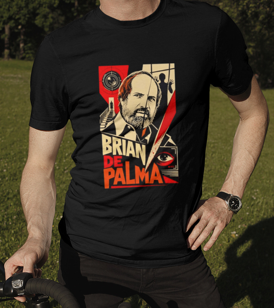 Brian De Palma The Camera Never Tells The Whole Truth Retro Film Noir T-Shirt