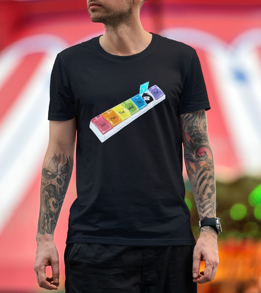 It's About Consistency Friday I Hate You Weekly Pill Organizer T-Shirt