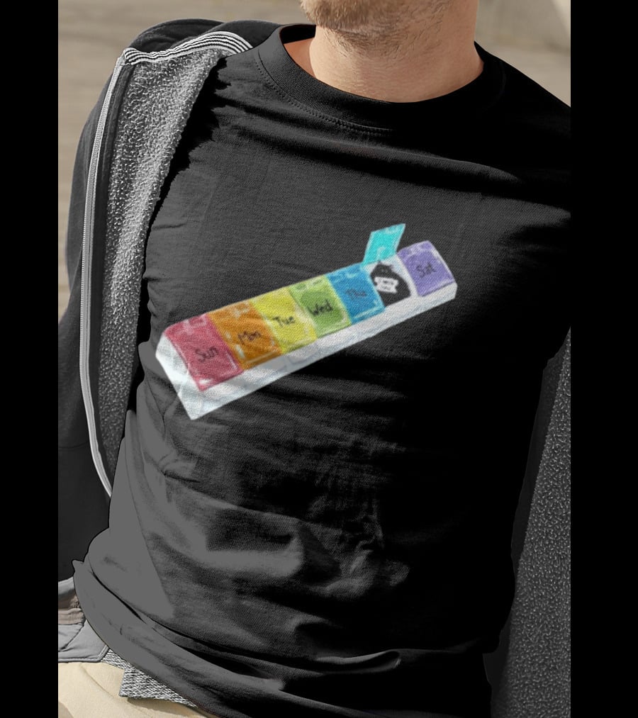 It's About Consistency Friday I Hate You Weekly Pill Organizer T-Shirt