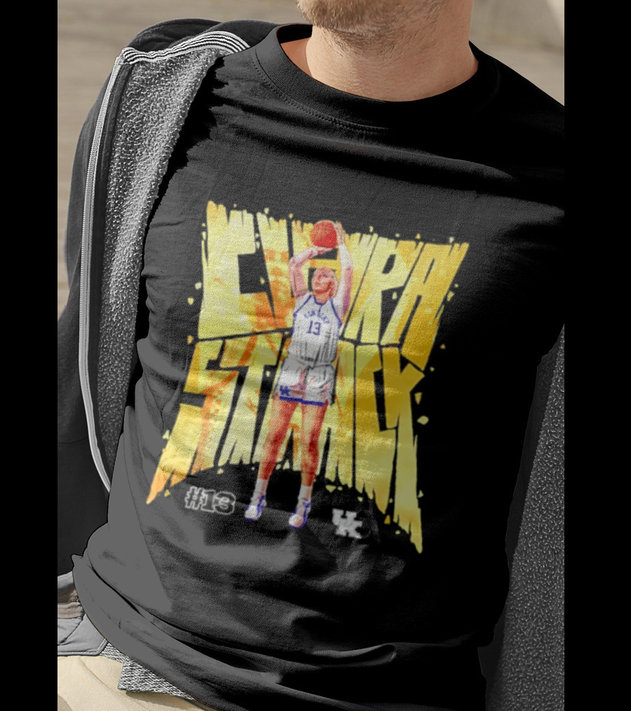Clara Strack #13 Kentucky Wildcats NCAA Women's Basketball Player Caricature T-Shirt