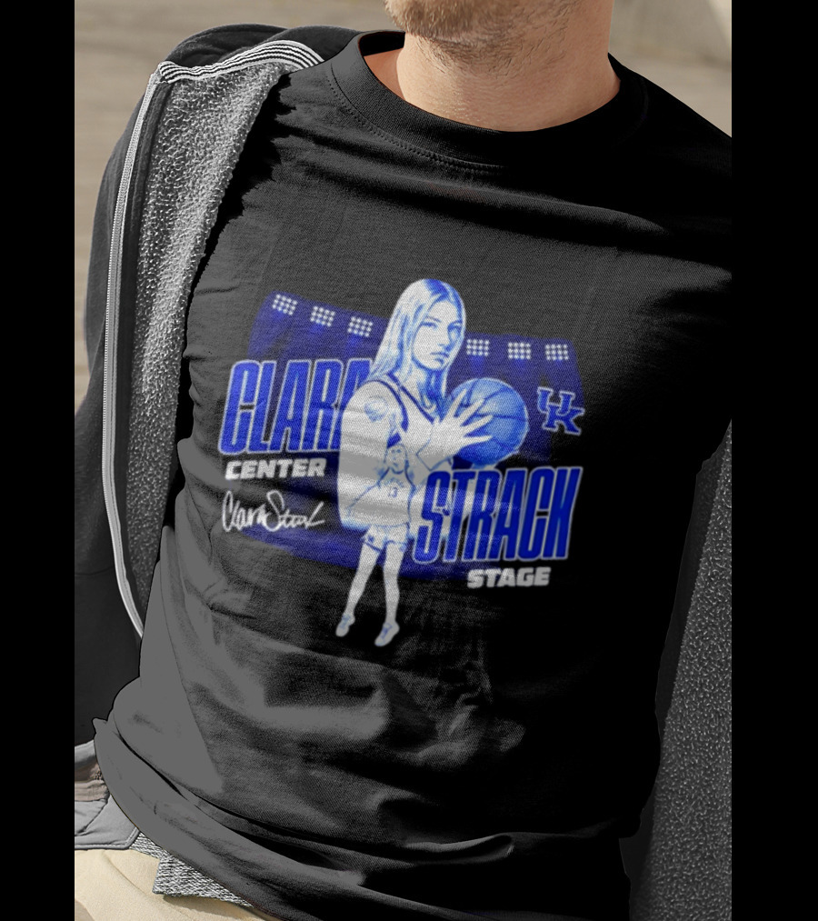 Clara Strack 13 Center Kentucky Wildcats Basketball Stage T-Shirt
