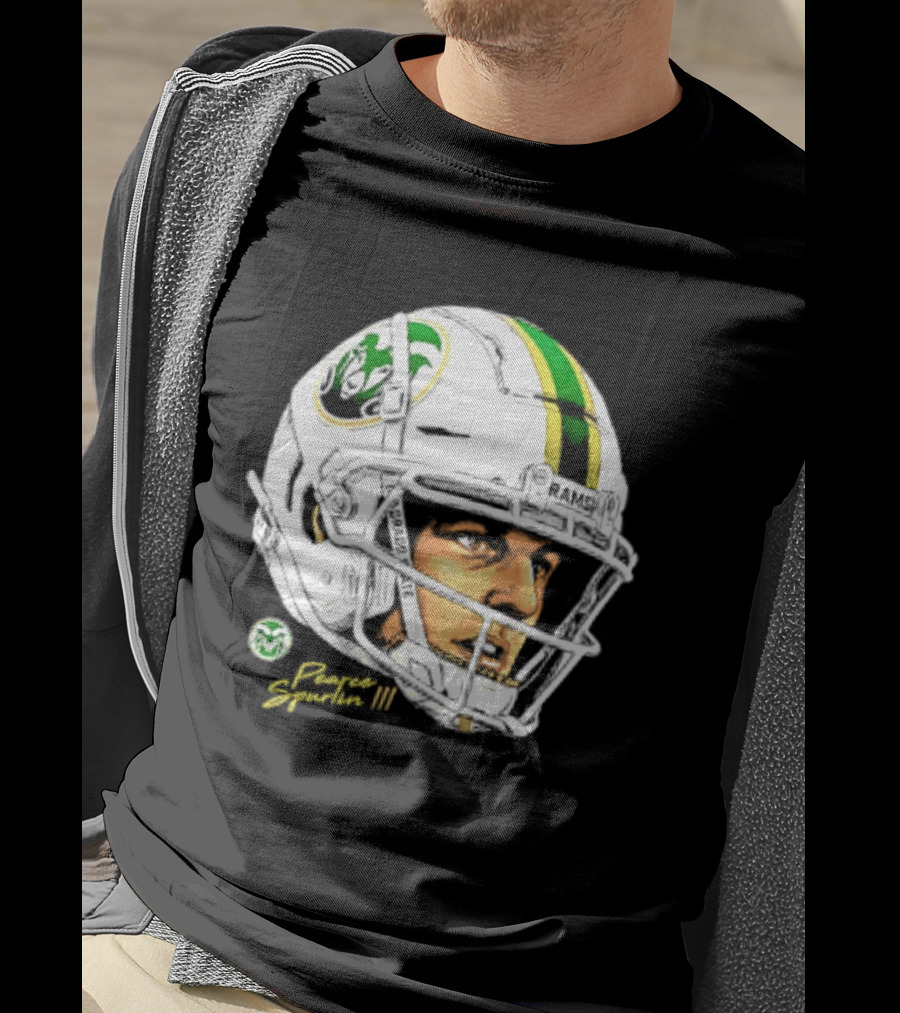 Darius Curry 3 Colorado State Rams NCAA Football Swag Head Prestigue Signature T-Shirt
