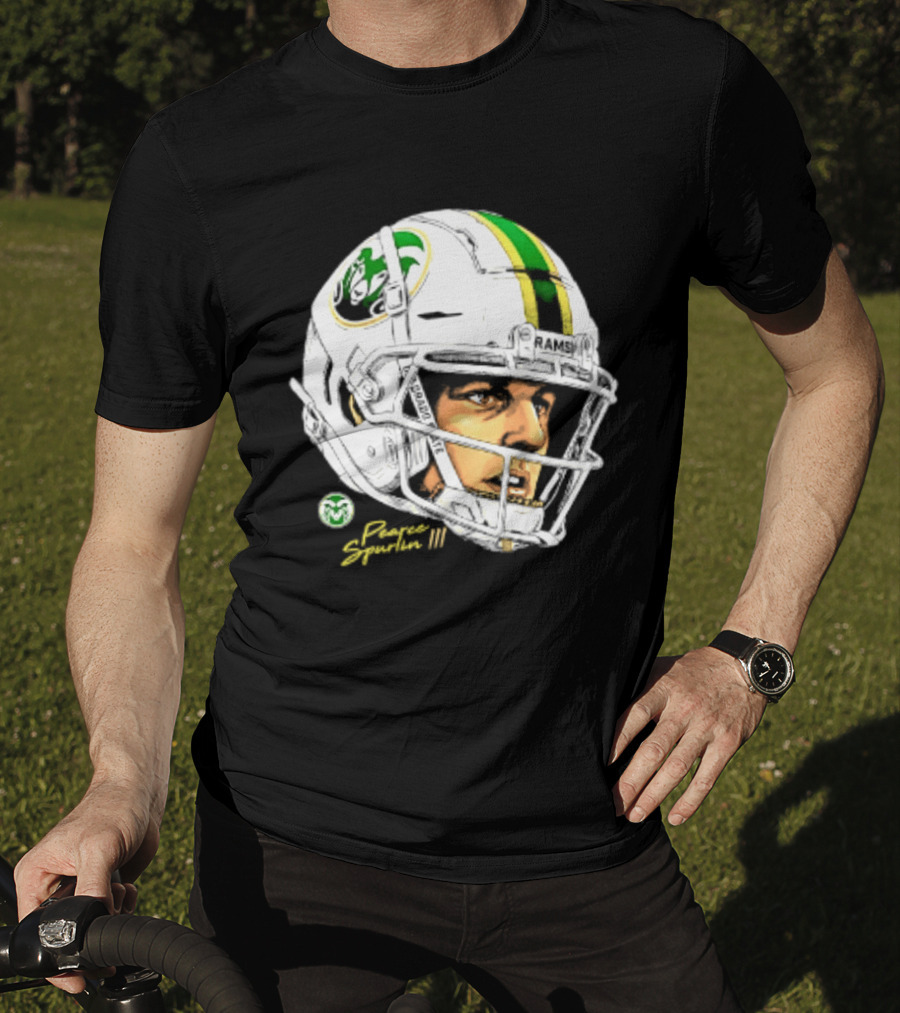 Darius Curry 3 Colorado State Rams NCAA Football Swag Head Prestigue Signature T-Shirt