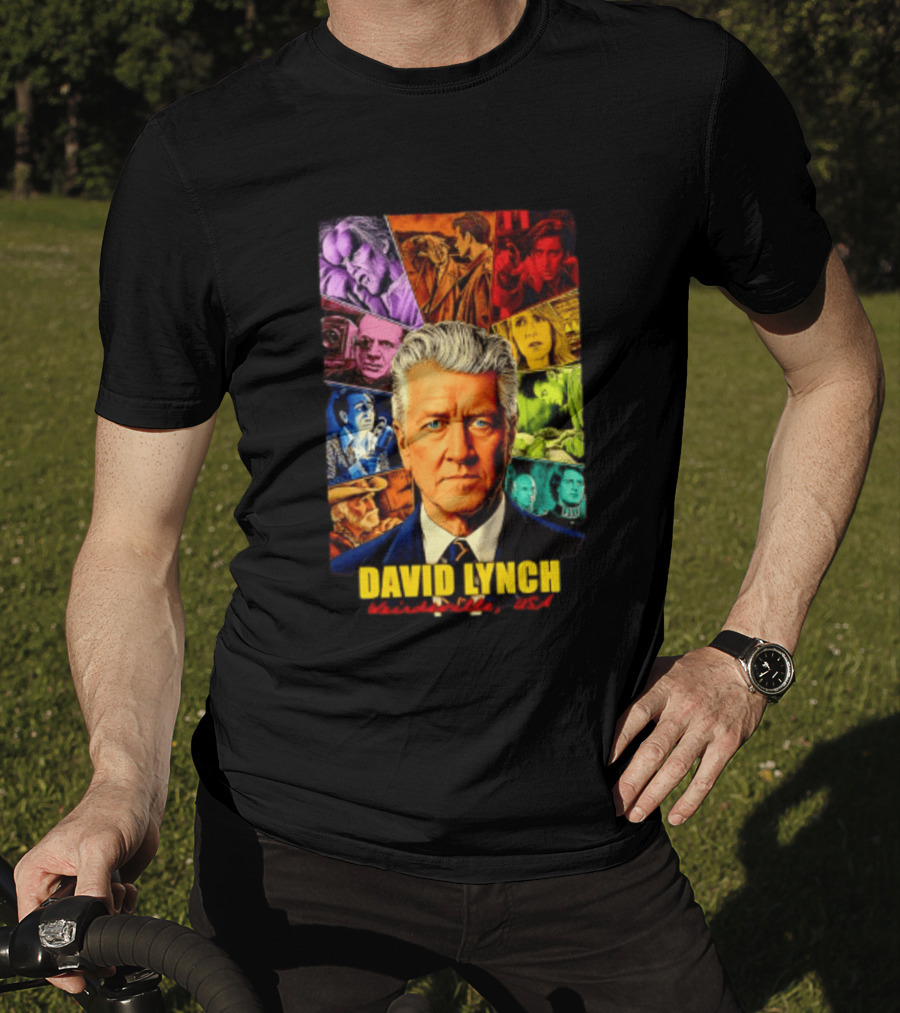 David Lynch Weirdsville USA Iconic Characters Collage T-Shirt