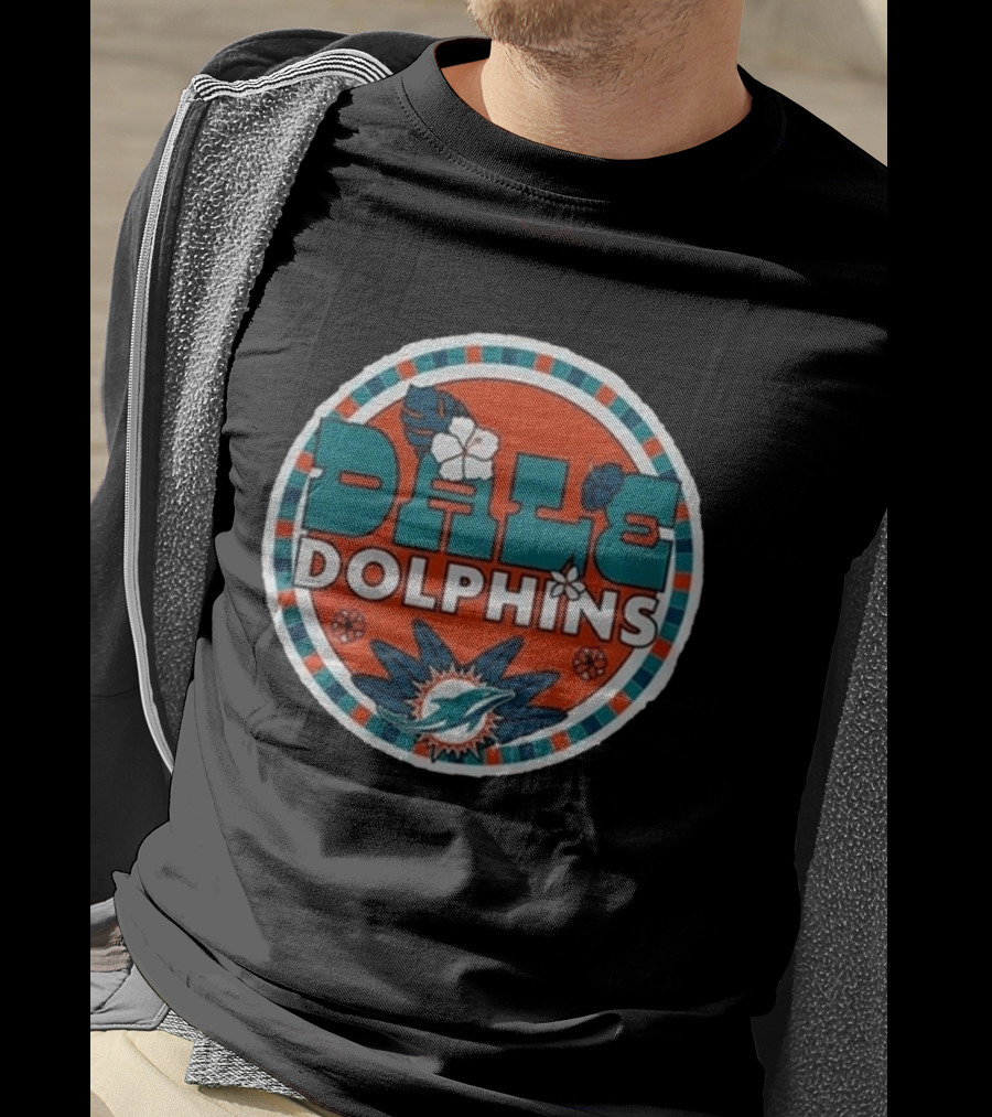 Miami Dolphins Dale Hispanic Heritage Month Aqua T-Shirt
