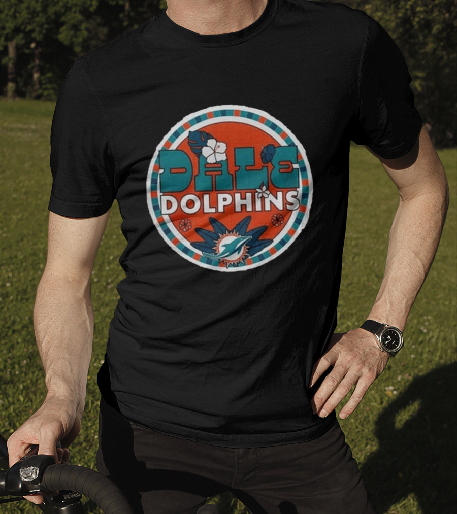 Miami Dolphins Dale Hispanic Heritage Month Aqua T-Shirt