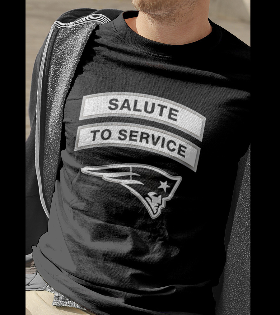 New England Patriots Salute To Service 2026 Patriots Team T-Shirt