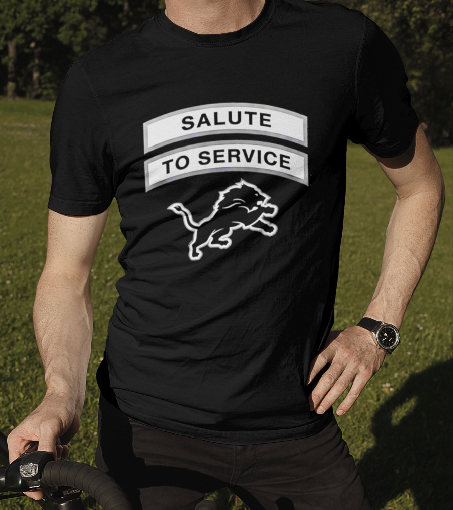 Detroit Lions Salute To Service 2026 NFL Team Honor T-Shirt