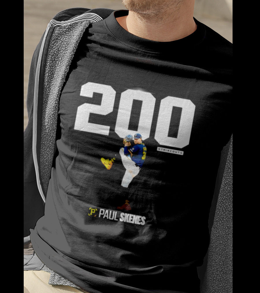 Pittsburgh Paul Skenes 200+ Strikeouts Seasons T-Shirt