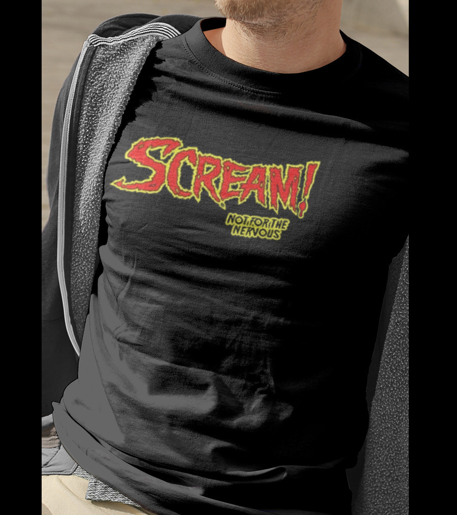 Scream Holiday Special Not For The Nervous Creepiest Special Ever Be Warned 2 Sided T-Shirt