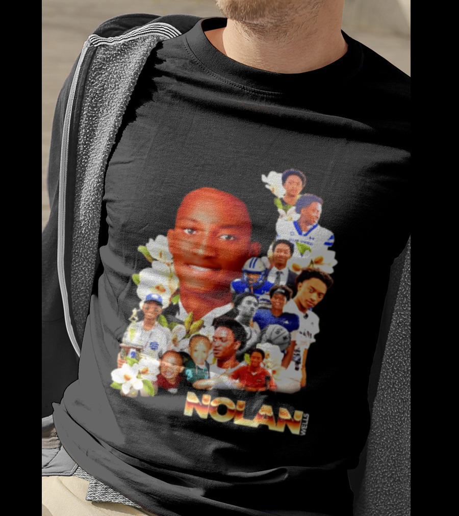Justice For Nolan Wells 2026 Memorial Collage T-Shirt