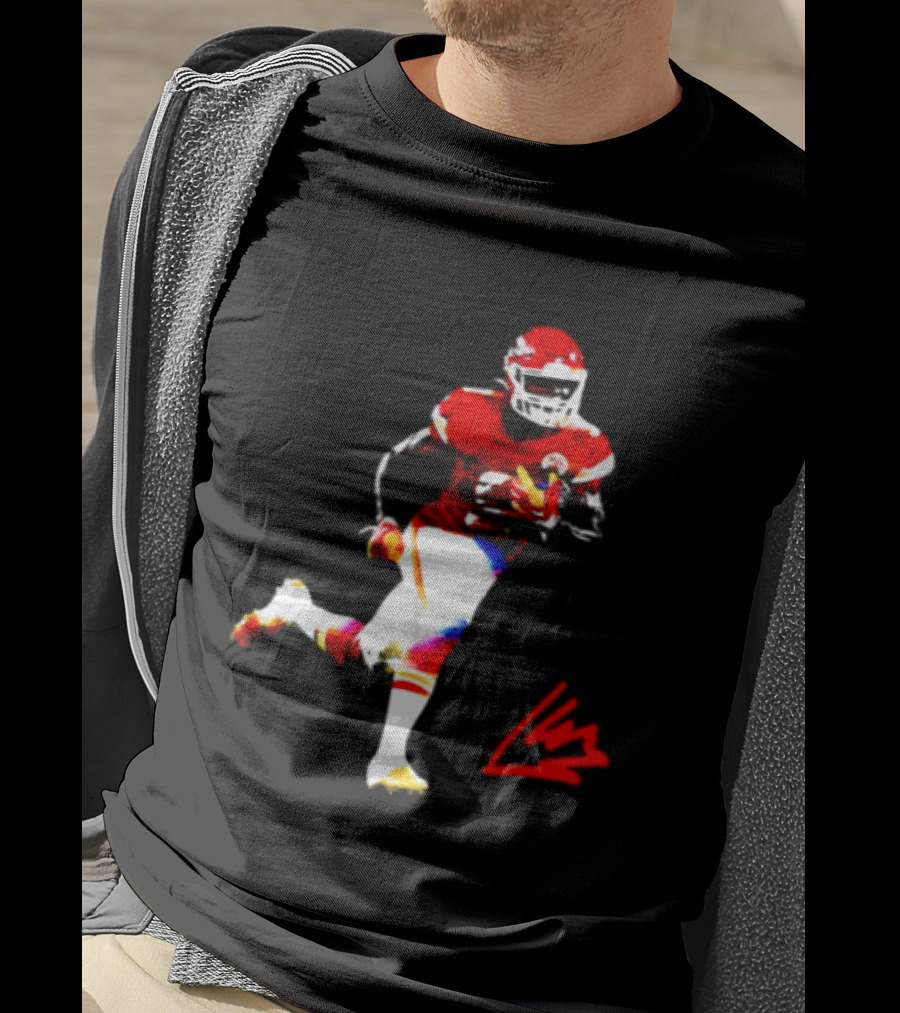 Kenneth Walker III Kansas City Chiefs Running Back Action Play T-Shirt