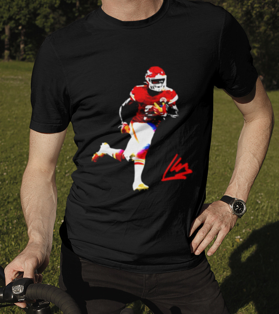 Kenneth Walker III Kansas City Chiefs Running Back Action Play T-Shirt