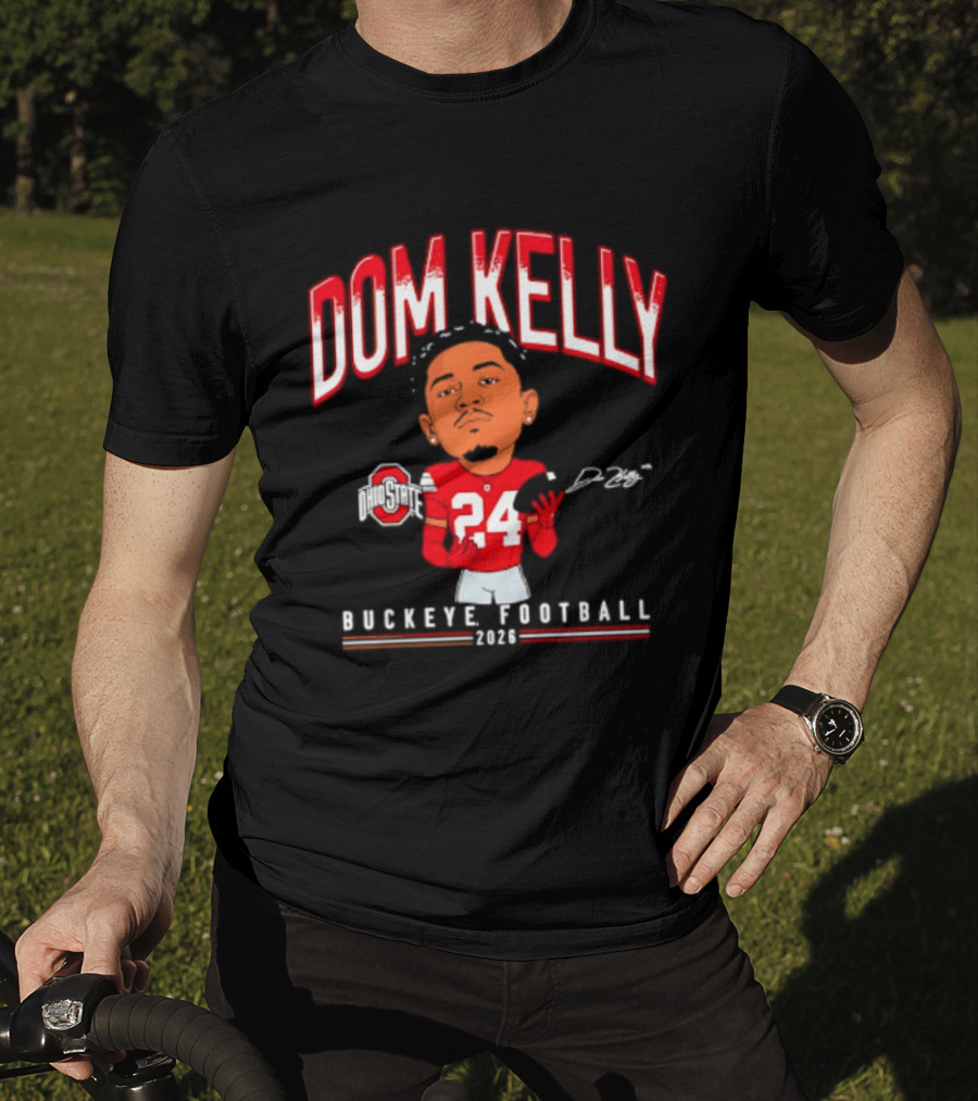 Dom Kelly Ohio State Buckeye Football Caricature 2026 T-Shirt