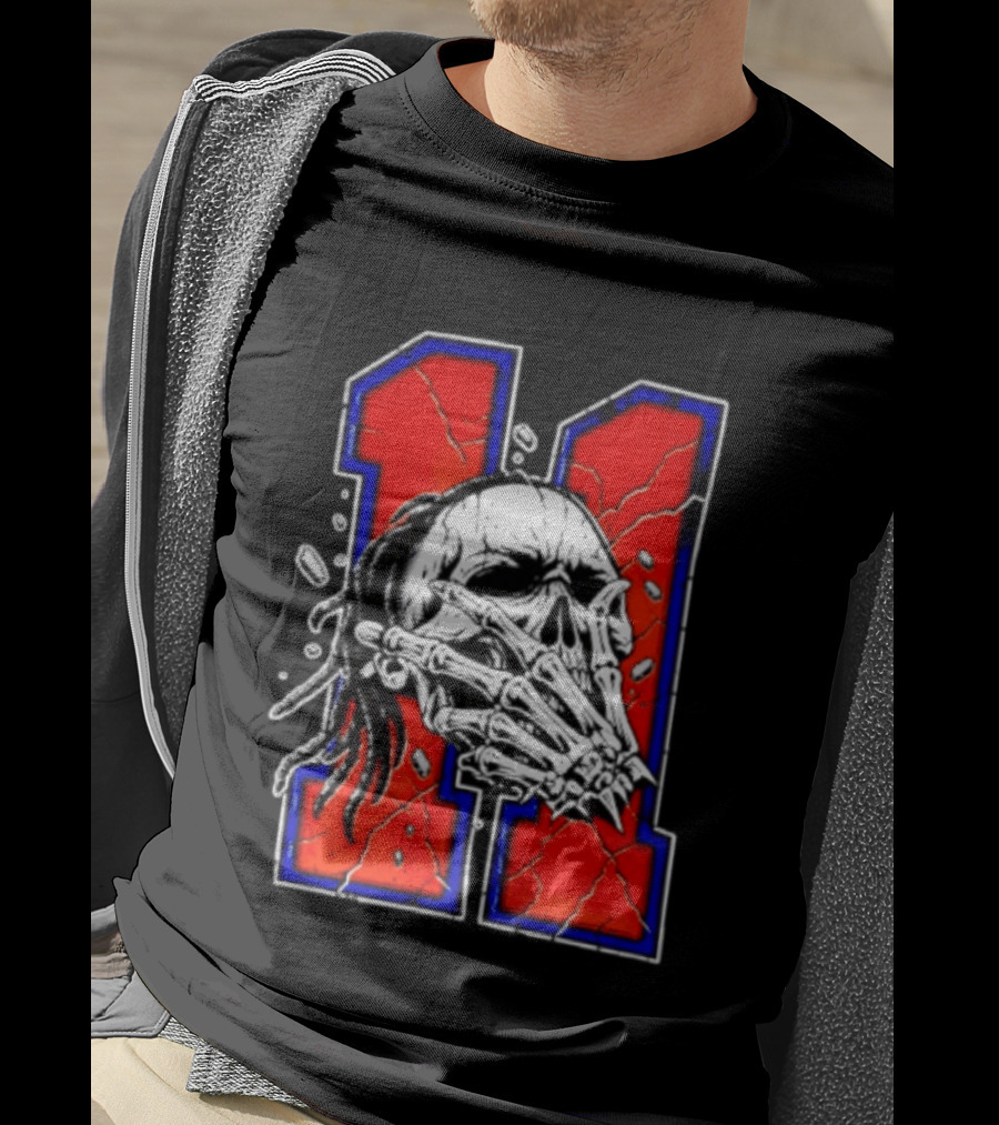 New York Knicks Jalen Brunson Captain Clutch Skull Number 11 T-Shirt