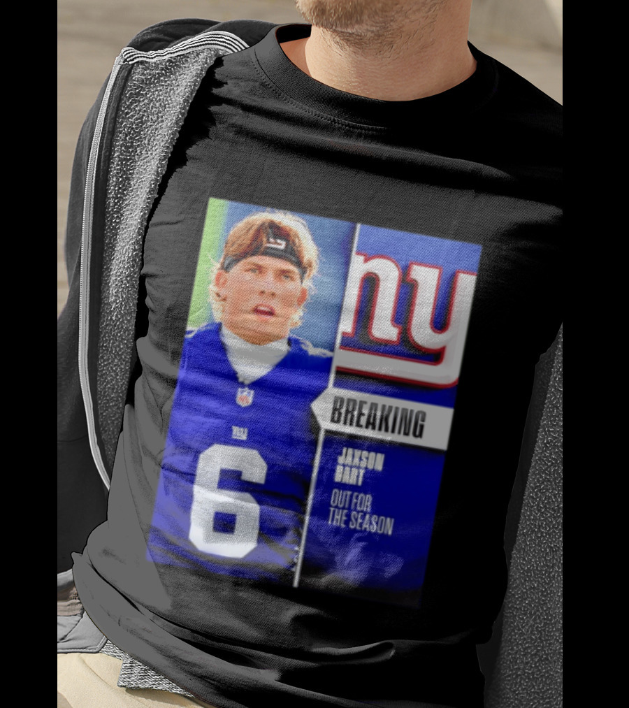 New York Giants Jaxson Dart Breaking Out For The Season T-Shirt