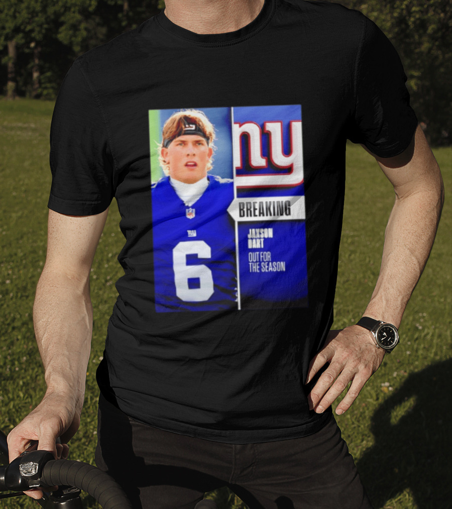 New York Giants Jaxson Dart Breaking Out For The Season T-Shirt