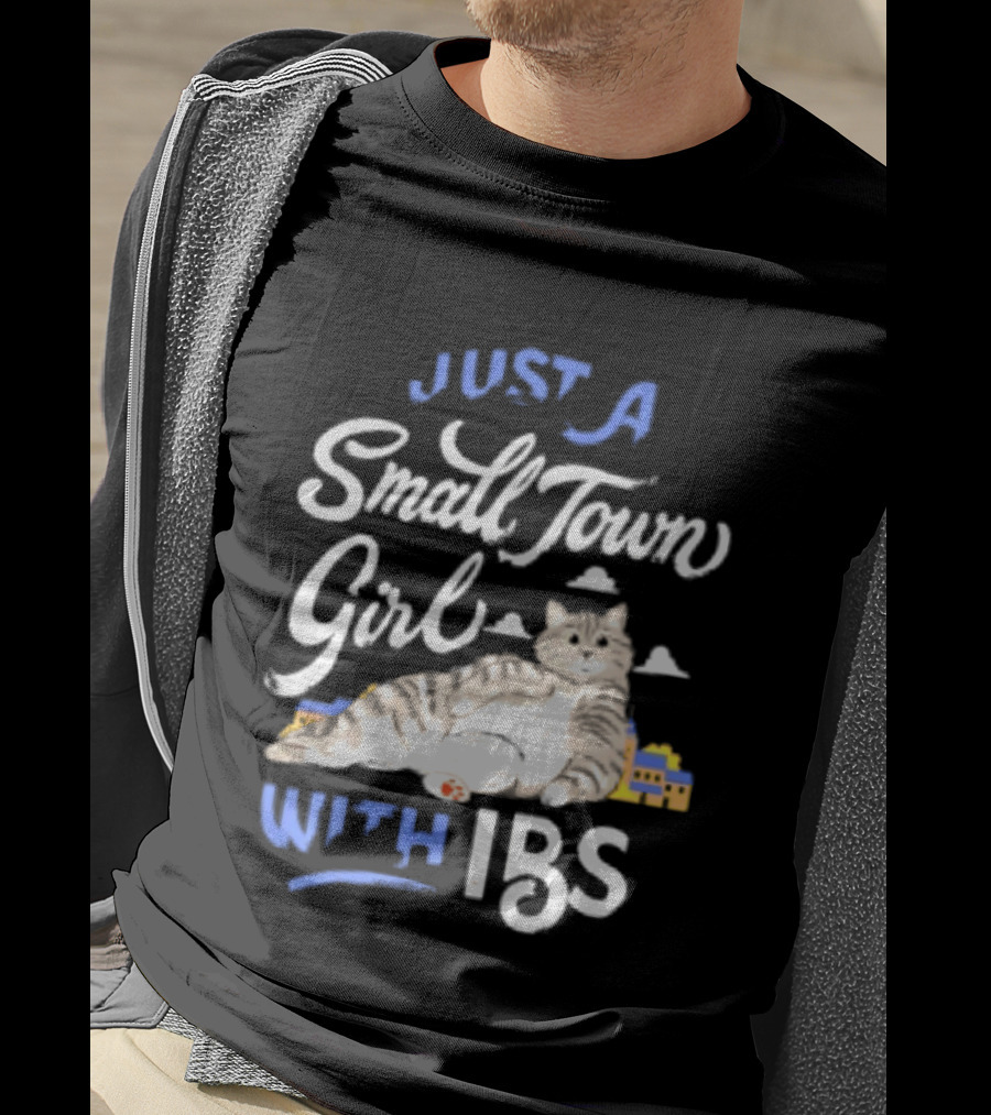 Just A Small Town Girl With Ibs Cat T-Shirt