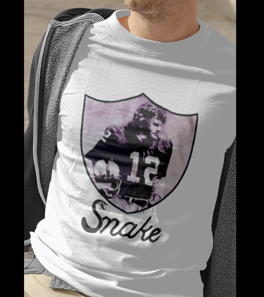 Ken Stabler Snake 12 Oakland Raiders T-Shirt