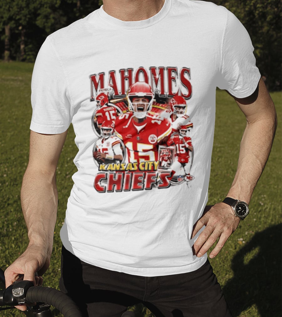 Patrick Mahomes Kansas City Chiefs NFL Player Collage 2026 T-Shirt