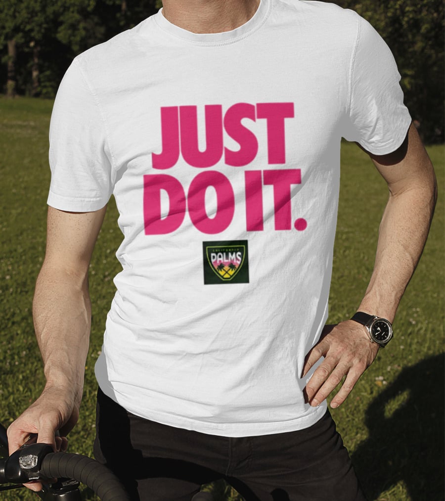 California Palms Just Do It Pink T-Shirt