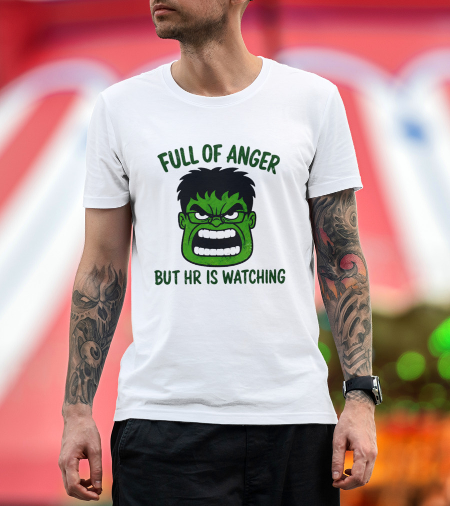 Full Of Anger HR Is Ing Hulk Swag Head T-Shirt