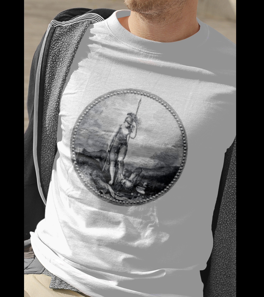 Sic Semper Tyrannis Roman Goddess Victory Seal T-Shirt
