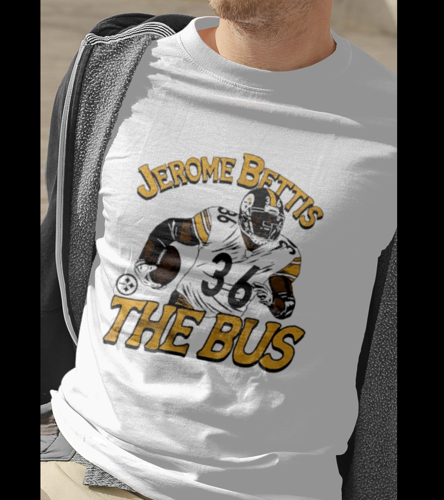 Jerome Bettis The Bus Pittsburgh Steelers Player 36 T-Shirt
