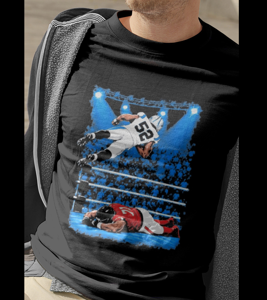 2026 Panthers Trevis Gipson Top Rope Wrestling Leap T-Shirt