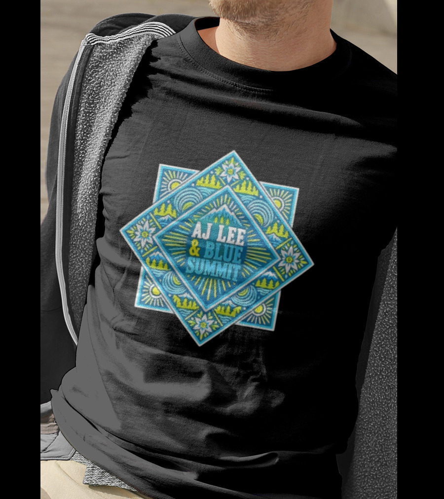 AJ Lee & Blue Summit Bluegrass Folk Americana Mandala T-Shirt