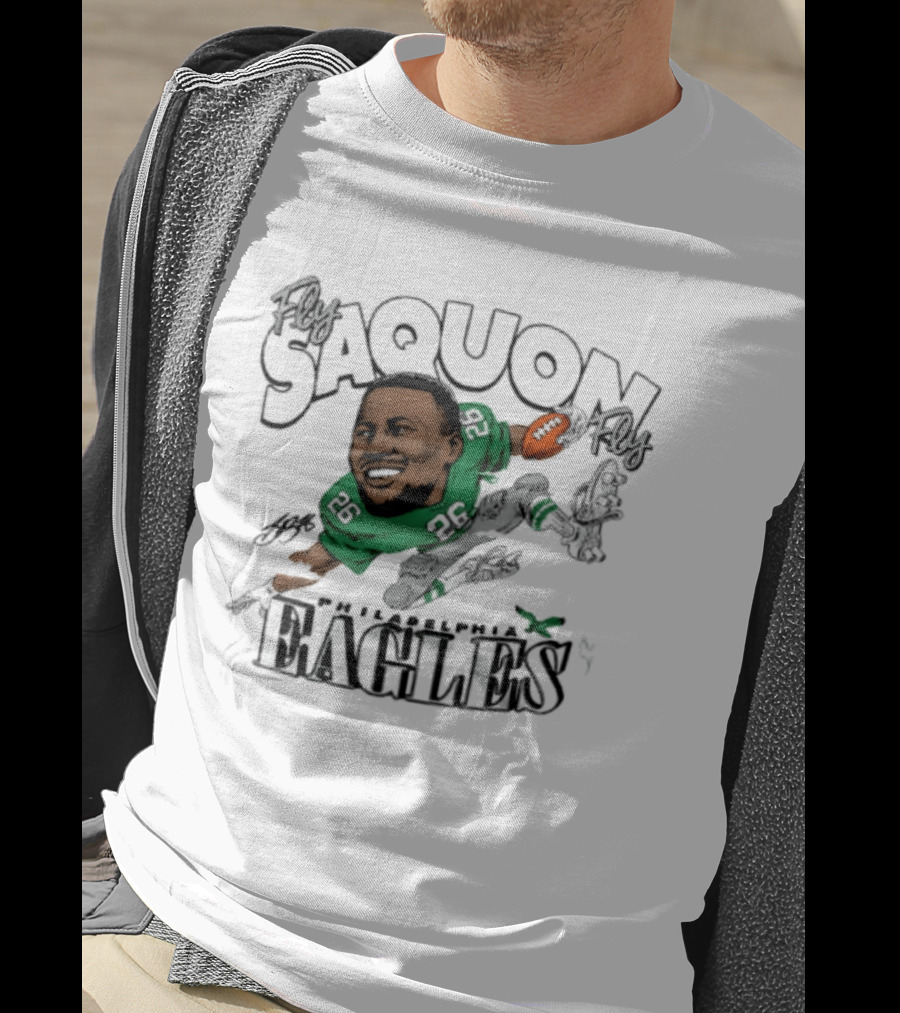 Philadelphia Eagles Saquon Barkley Caricature 26 T-Shirt