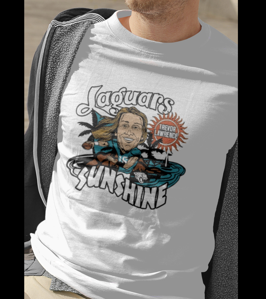 Jacksonville Jaguars Sunshine Caricature Trevor Lawrence T-Shirt