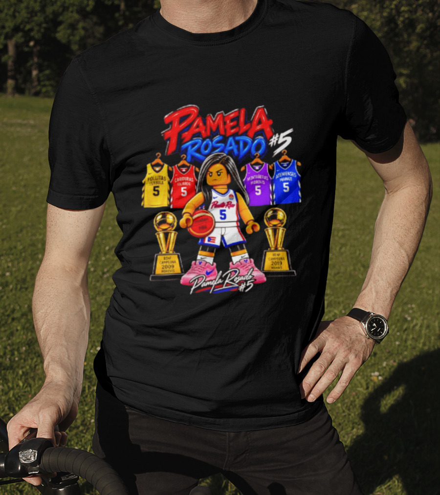 Pamela Rosado #5 Puerto Rico Champion Legacy Basketball Jerseys And Trophies T-Shirt