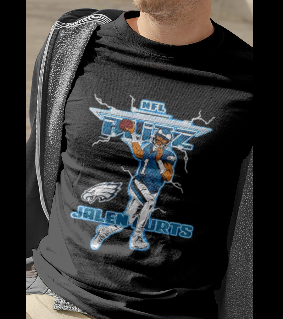 NFL Blitz Philadelphia Eagles Jalen Hurts T-Shirt