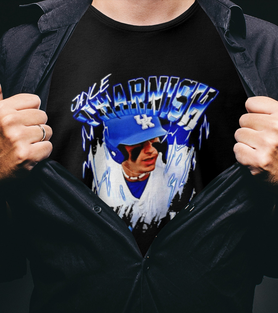 Jayce Tharnish Kentucky Wildcats Baseball UK Helm T-Shirt