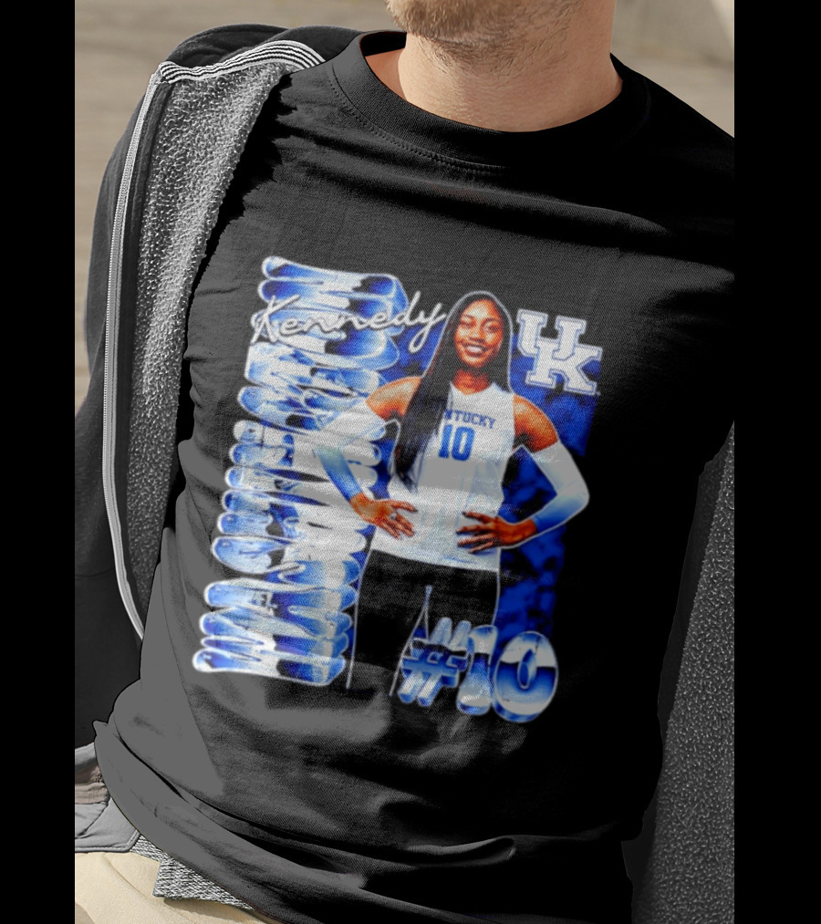 Kennedy #10 Kentucky Wildcats NCAA Volleyball T-Shirt