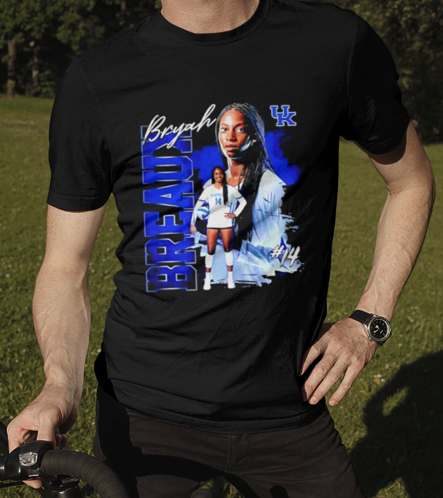 Bryah Breaux 14 Kentucky Wildcats Volleyball UK T-Shirt