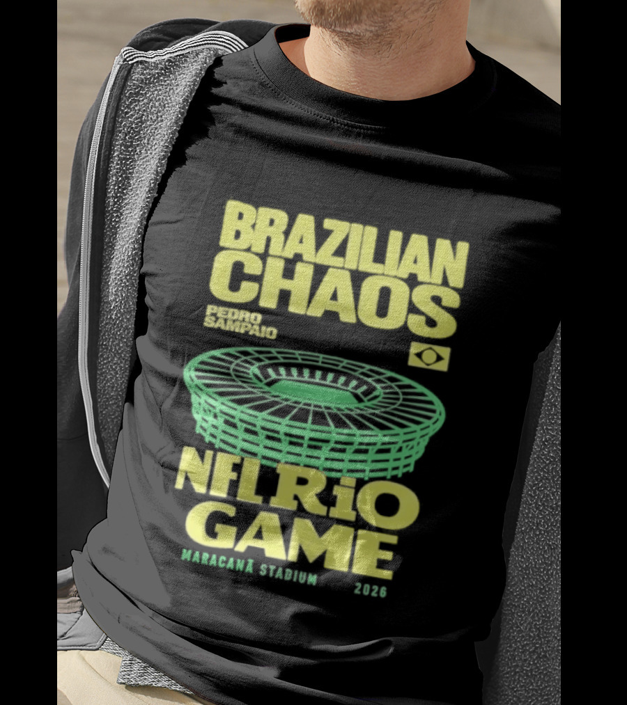 Brazilian Chaos NFL Rio Game Maracanã Stadium 2026 T-Shirt
