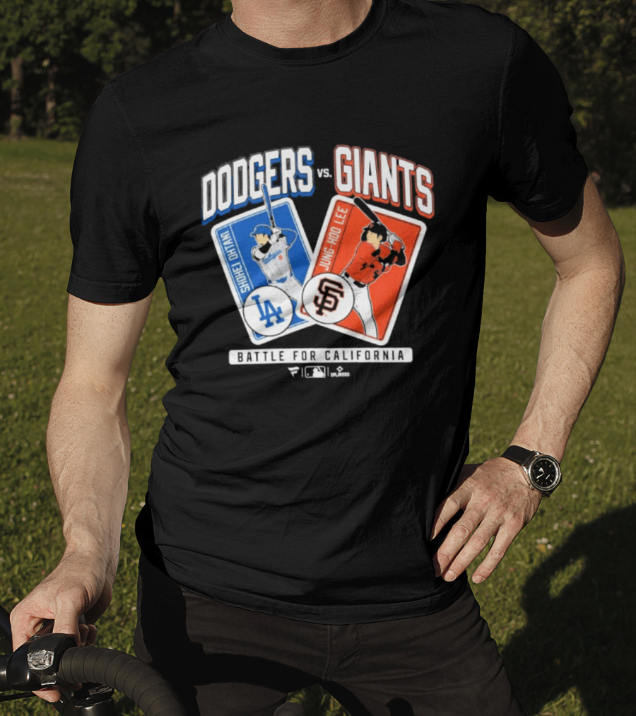 Los Angeles Dodgers Shohei Ohtani Vs San Francisco Giants Jung Hoo Lee Battle For California 2026 T-Shirt
