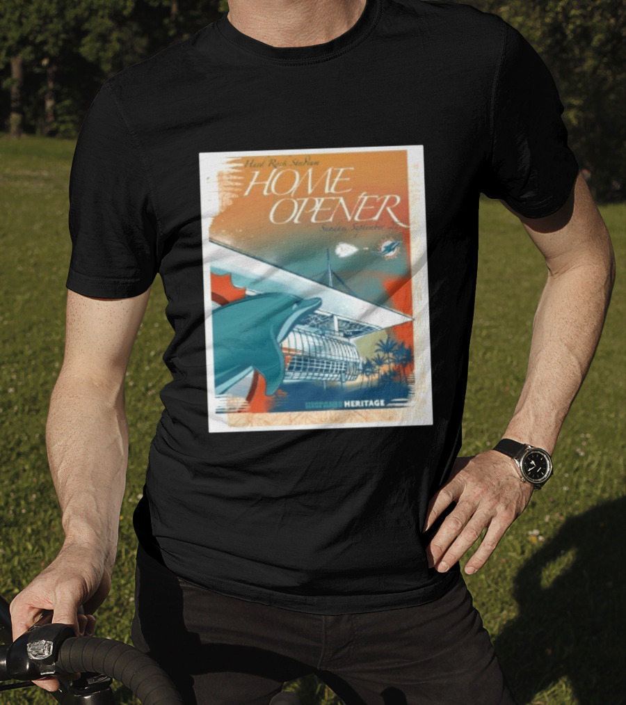 Hard Rock Stadium Home Opener Miami Dolphins Vs Kansas City Chiefs Sunday September 27 2026 Heritage T-Shirt