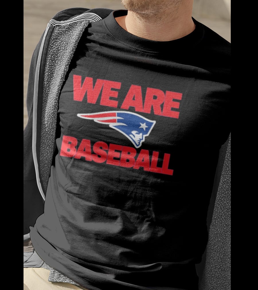 We Are Baseball Patriotic Sports Fusion T-Shirt