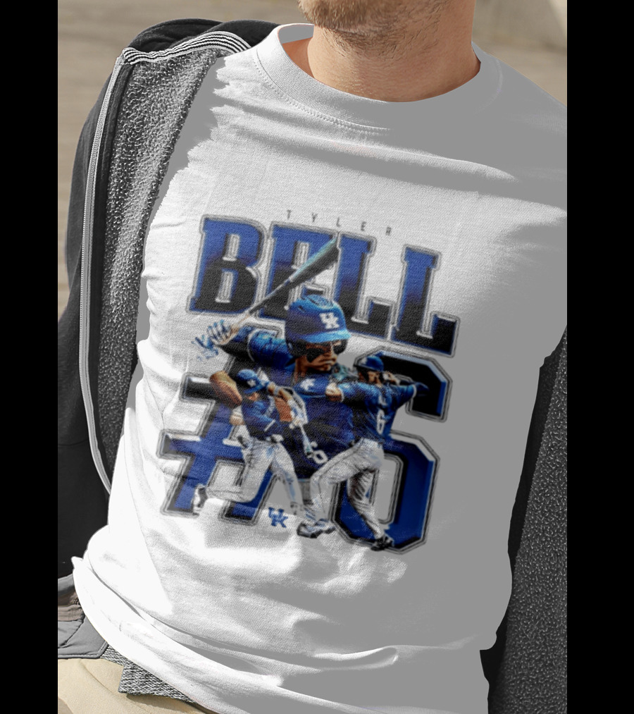 Tyler Bell 6 Kentucky Wildcats NCAA Baseball Player T-Shirt