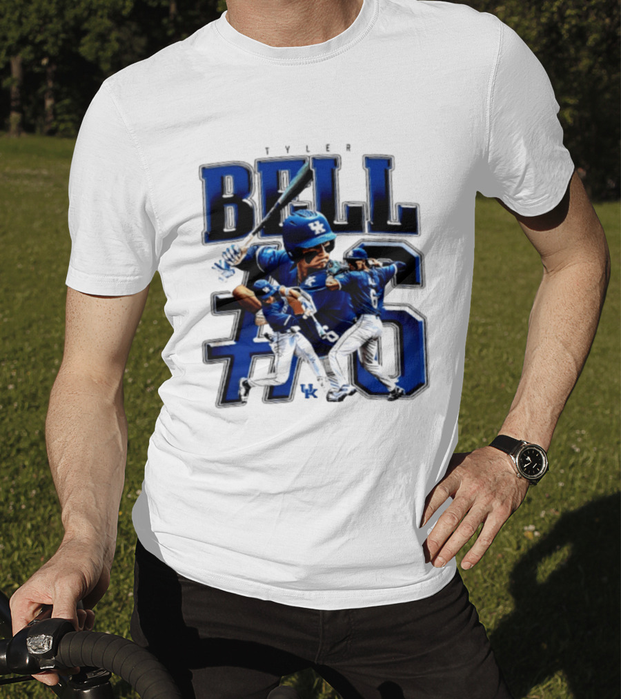 Tyler Bell 6 Kentucky Wildcats NCAA Baseball Player T-Shirt